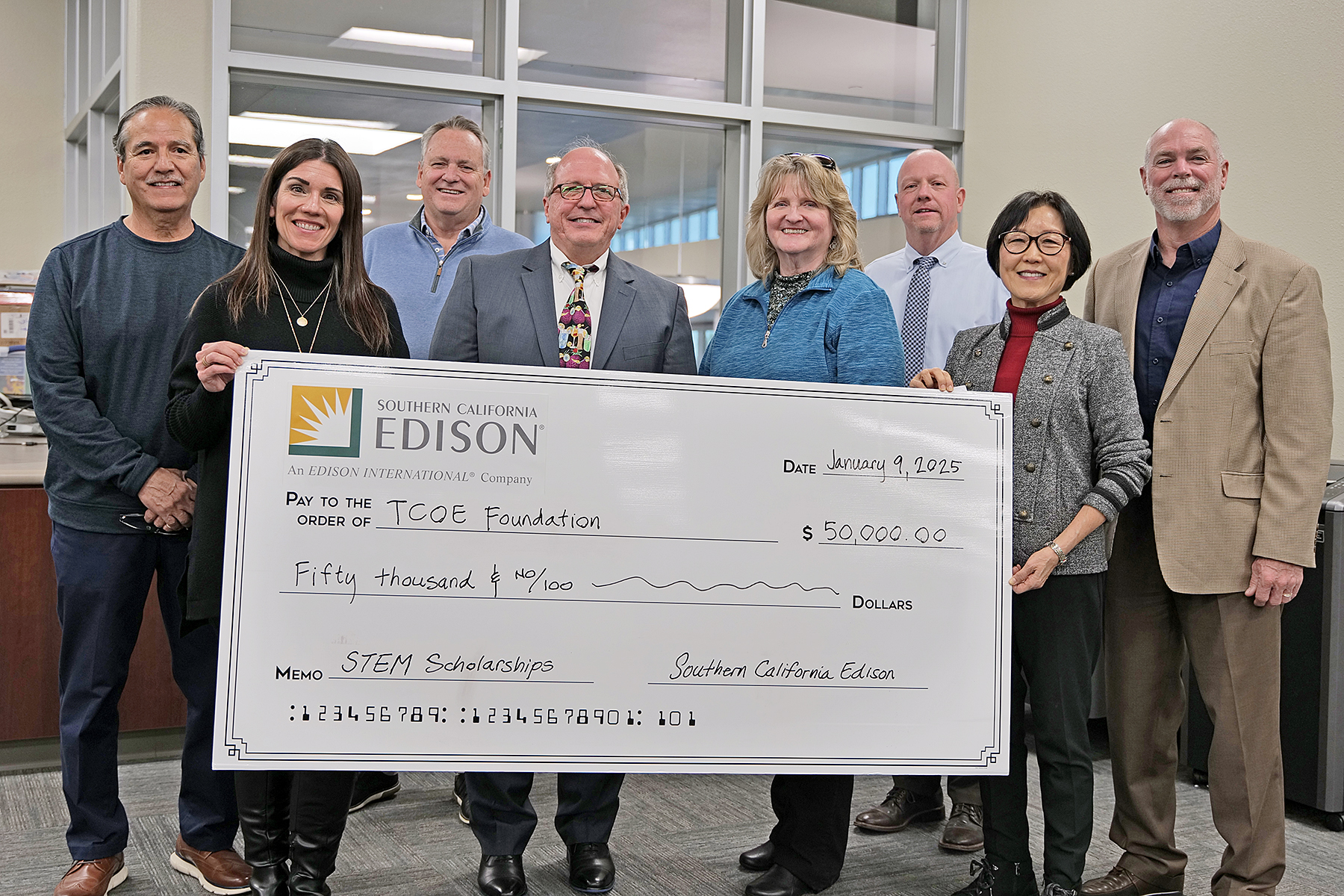 Edison donation for STEM Scholarships