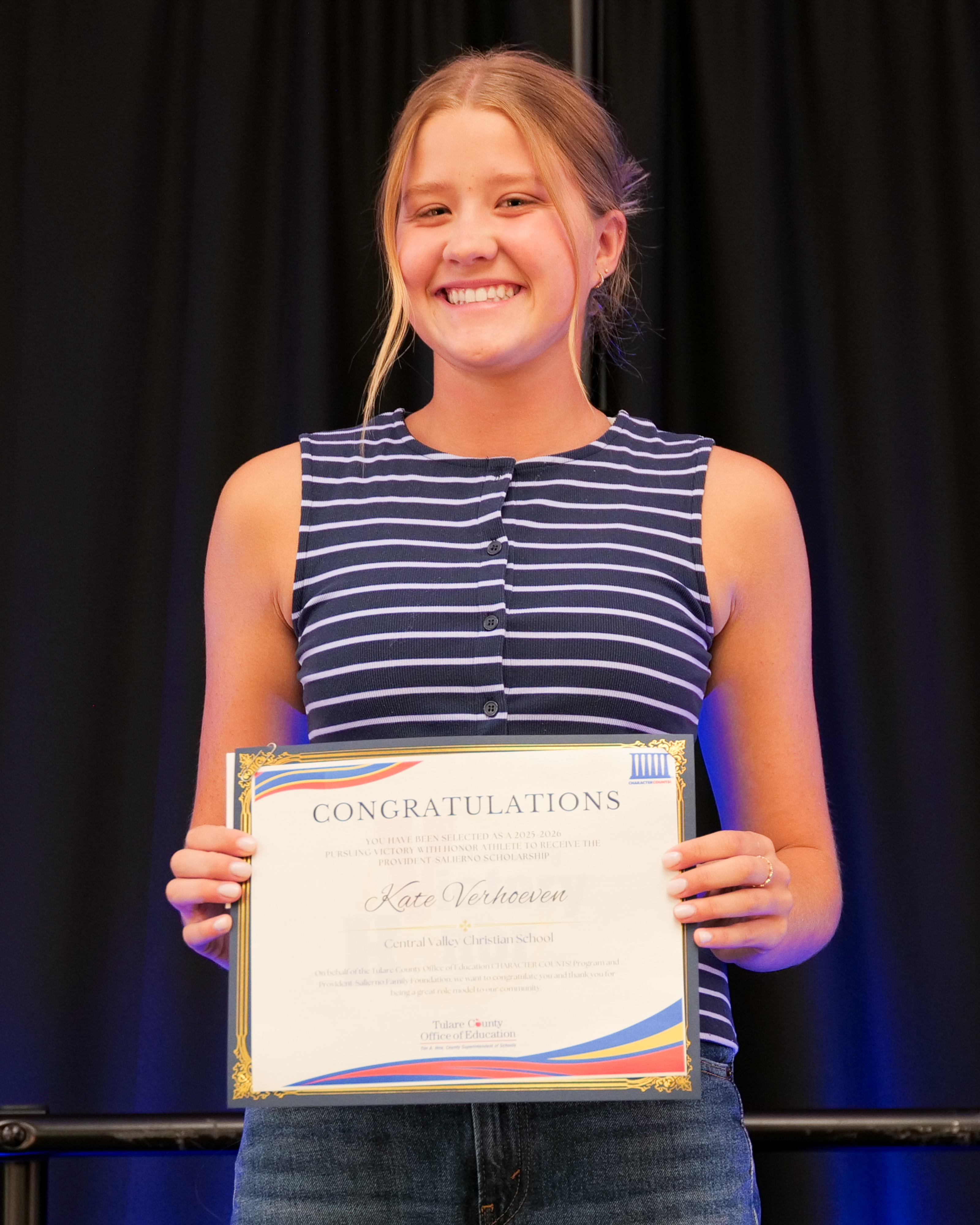 Kate Verhoeven PVWH scholarship winner