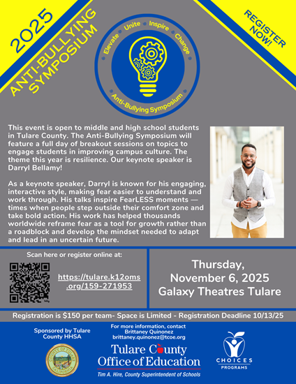 2025Anti-Bullying Symposium Anti-Bullying event flyer