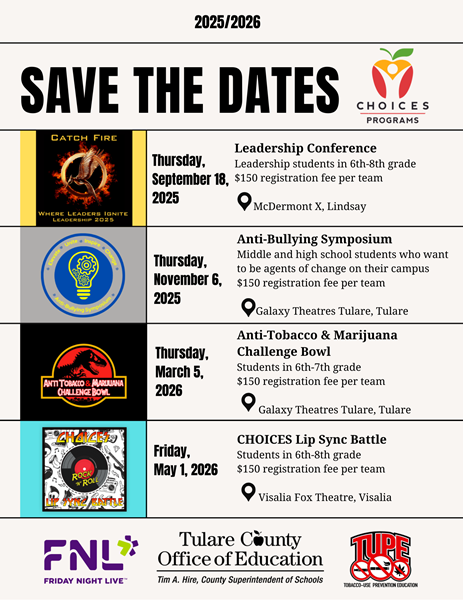 updatedlogo Save the date flyer for CHOICES events