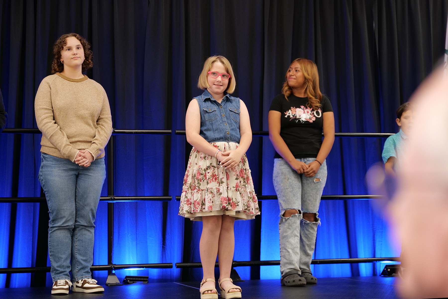 Citizenship honorees on stage