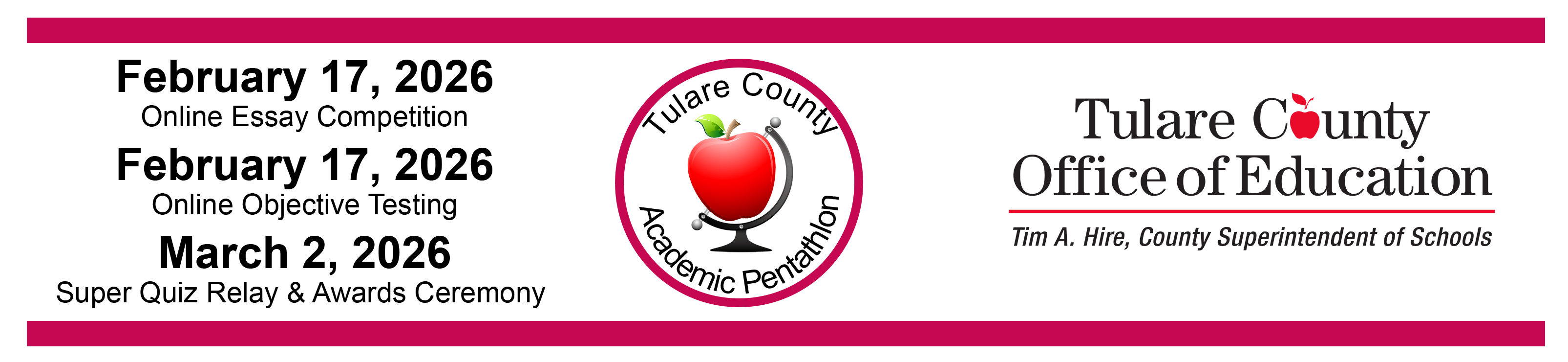 Academic Pentathlon Website Banner