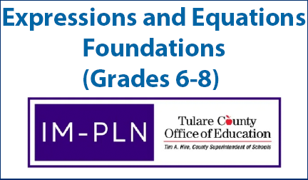 expressions-and-equations-foundations Expressions and Equations Foundations (Grades 6-8)