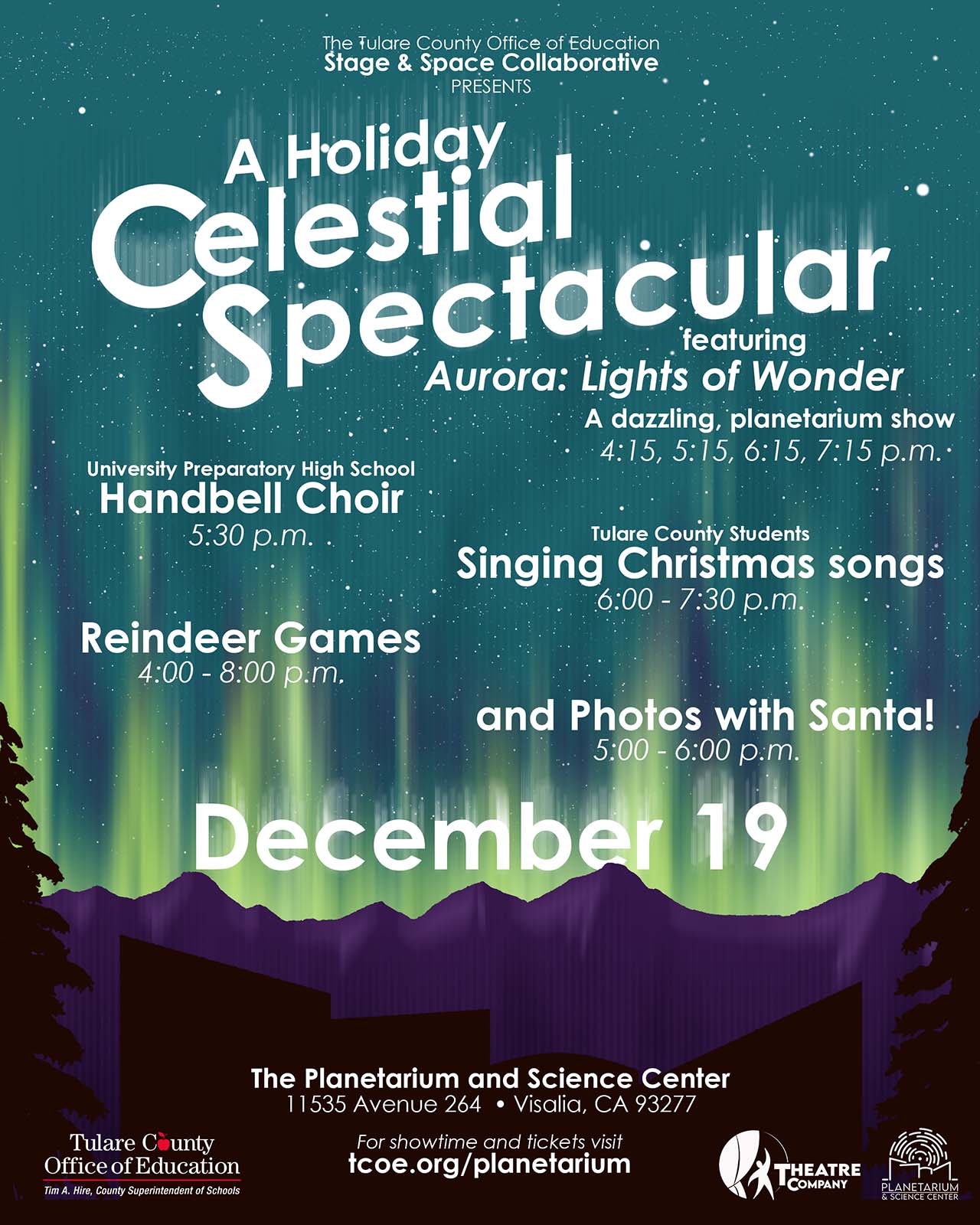 poster for planetarium holiday show