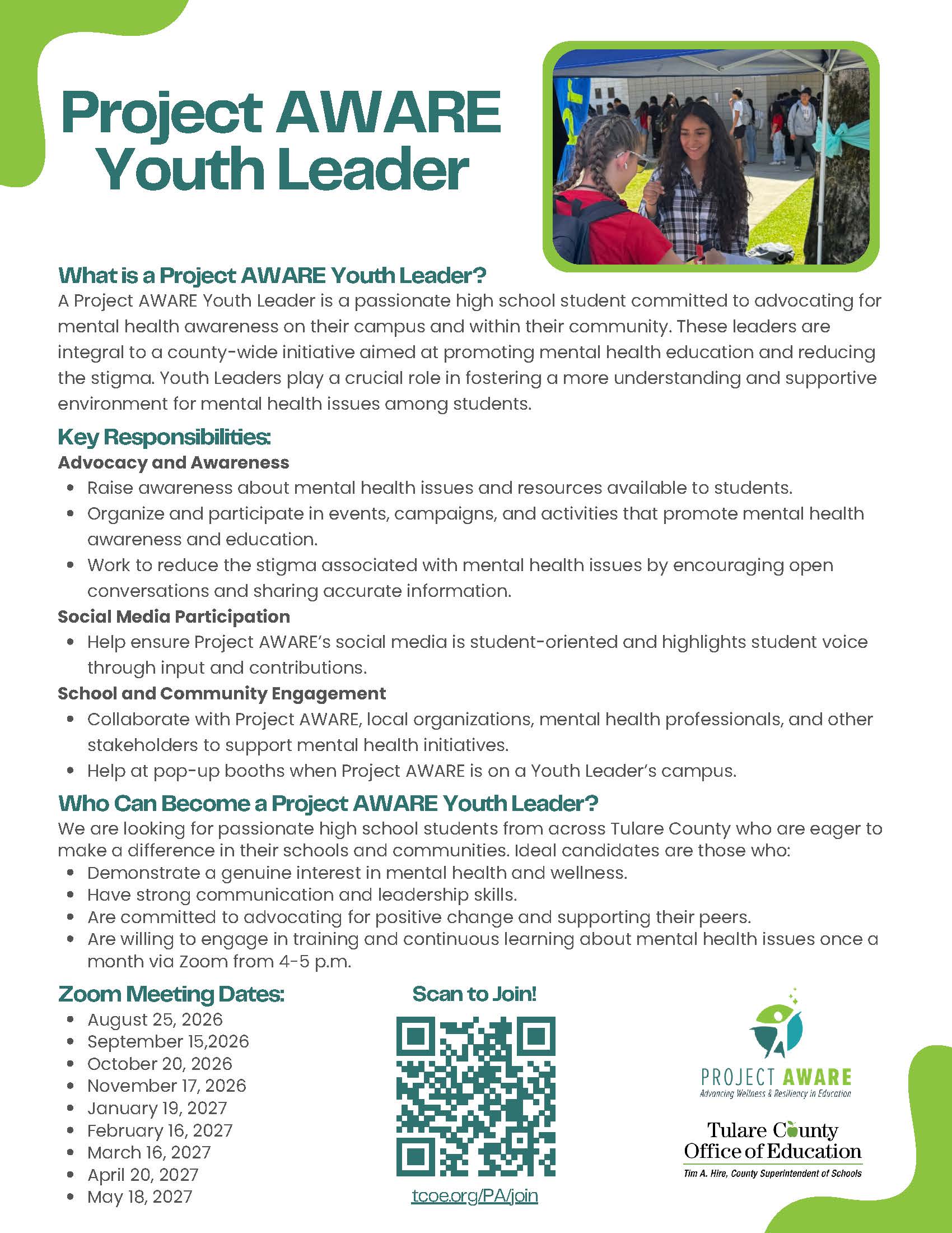 Youth Leader Flyer