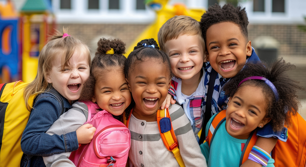 Children Together on the Playground