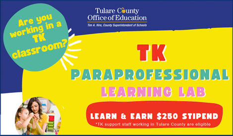 TK Paraprofessional Learning Lab